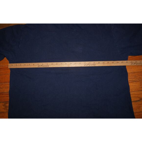 VTG Notre Dame Fighting Irish XL Blue T-Shirt Spell Out Logo Classic SOFFE - Picture 6 of 8